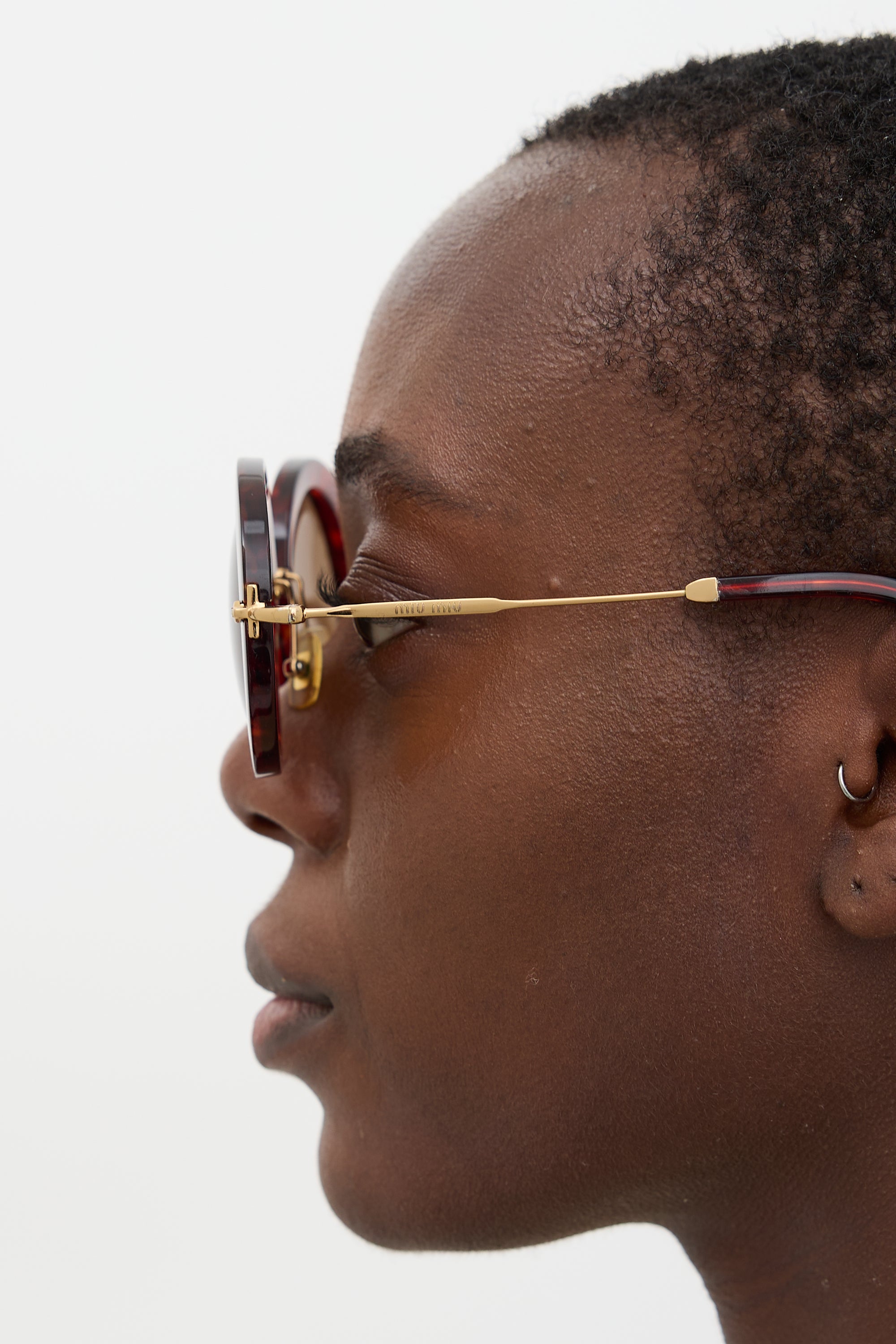 Miu Miu SMU 13N Round Sunglasses
