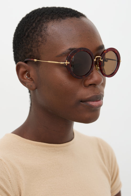 Miu Miu SMU 13N Round Sunglasses