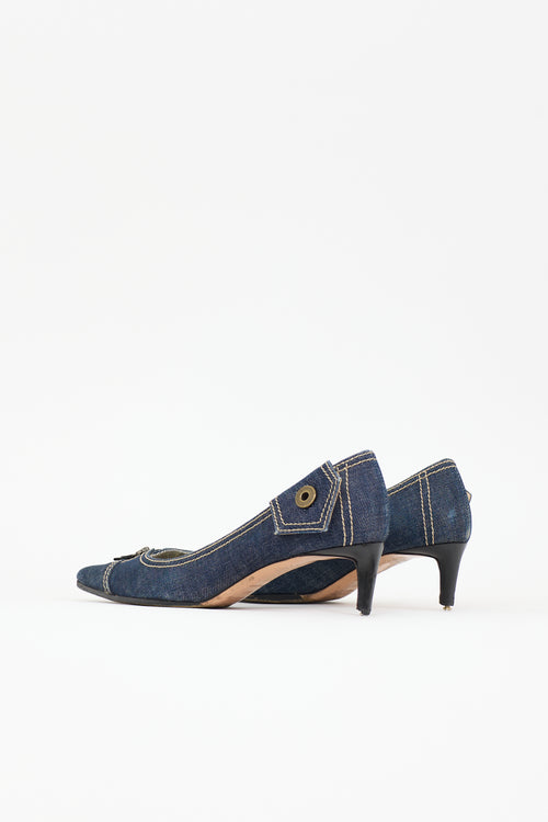 Miu Miu Vintage Denim Pump