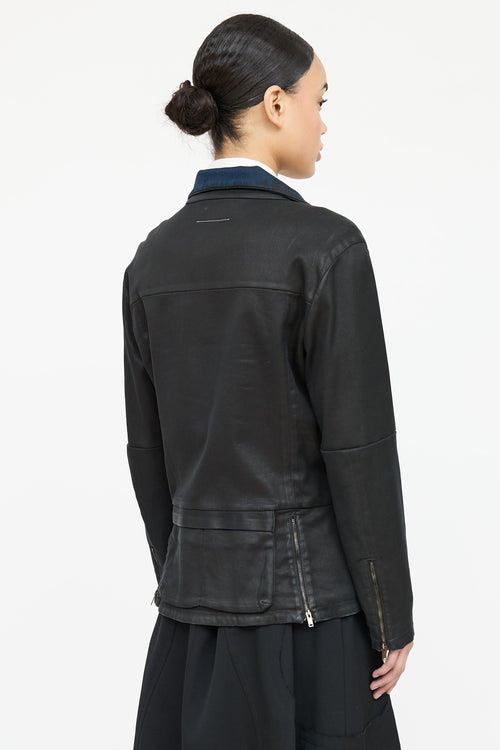 Coated Zip Up Jacket