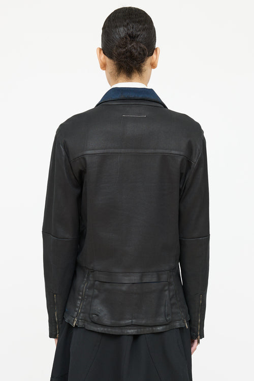 Coated Zip Up Jacket