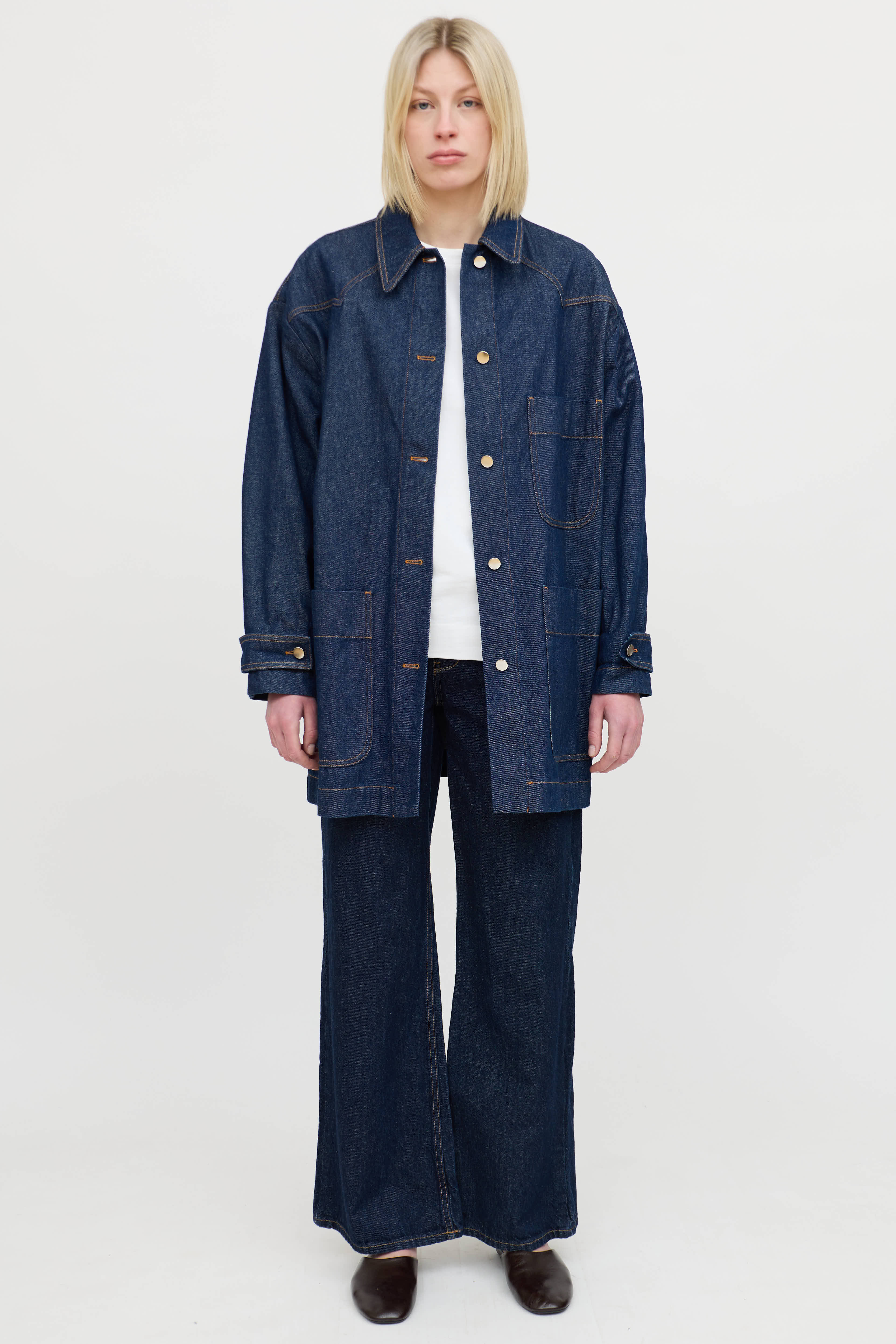 MM6 Maison MargielaDenim Button Up Jacket