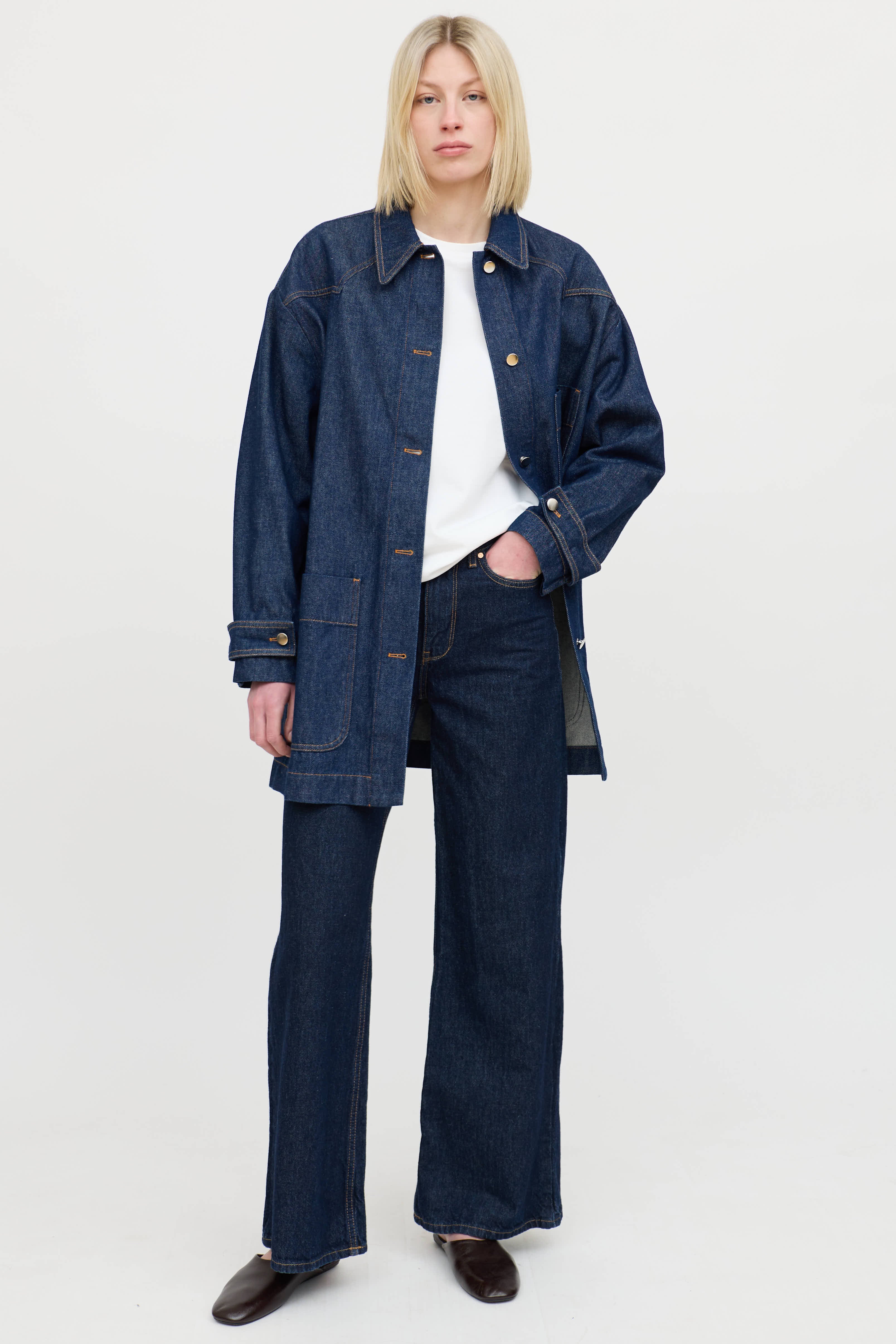 MM6 Maison MargielaDenim Button Up Jacket