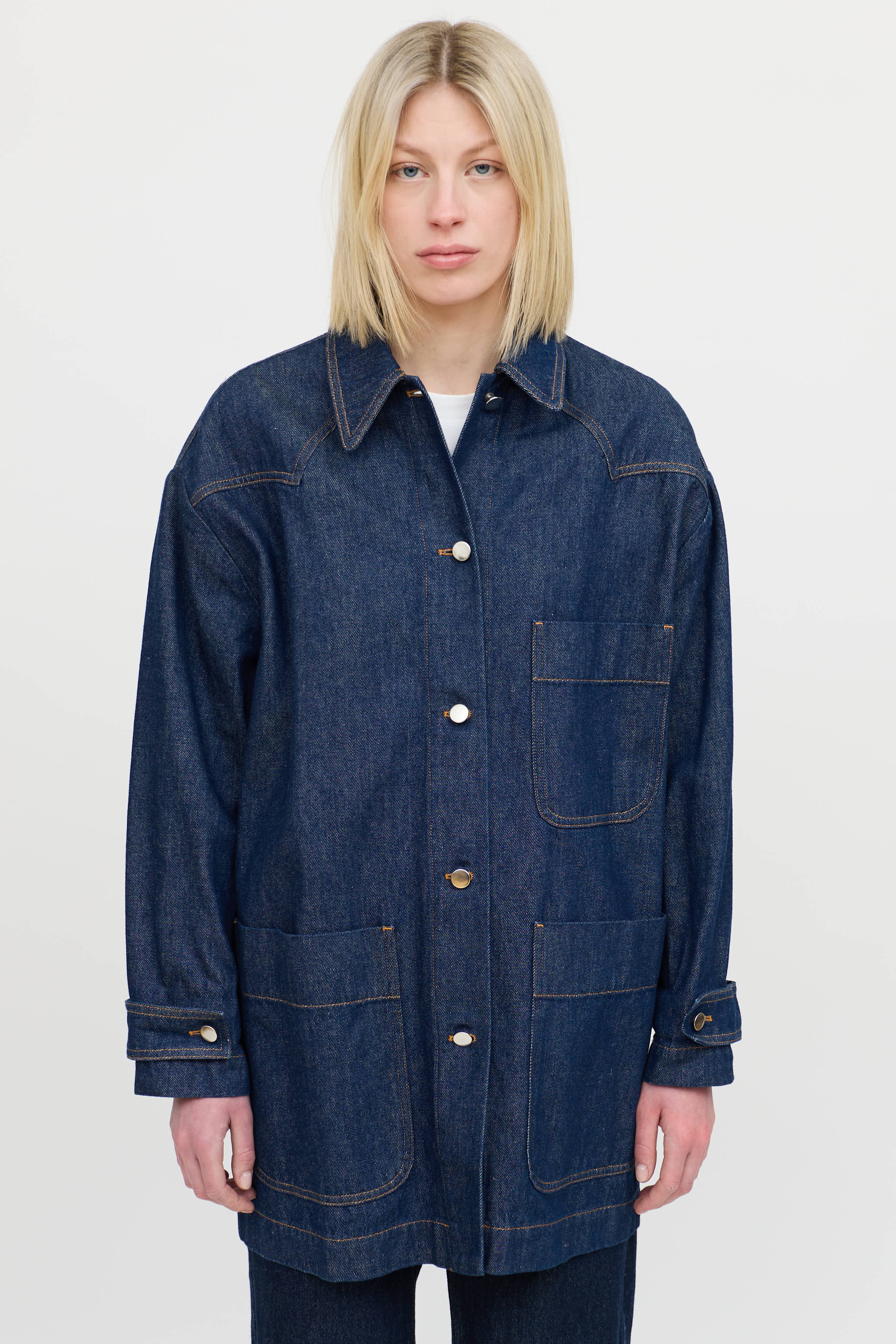 MM6 Maison MargielaDenim Button Up Jacket