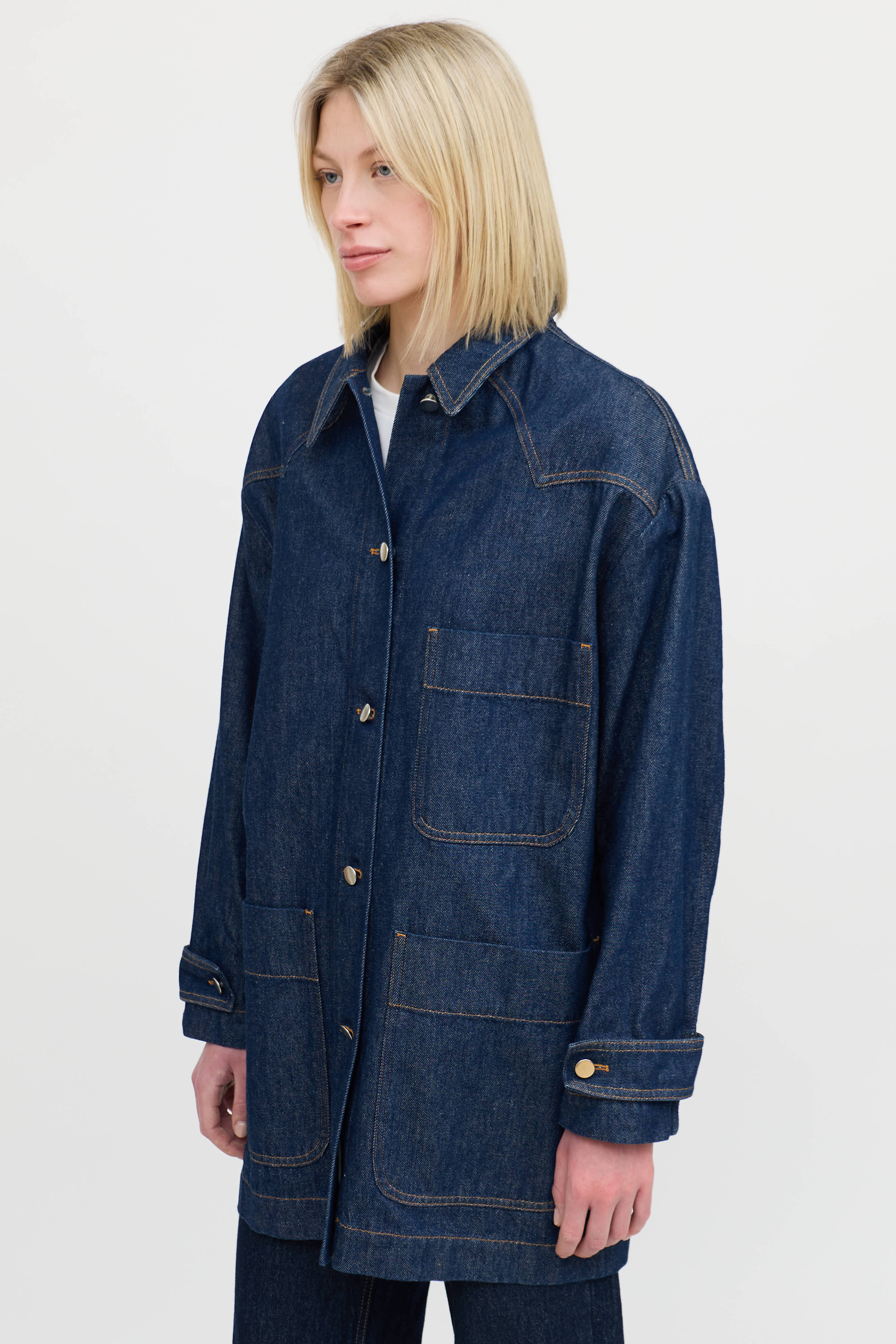MM6 Maison MargielaDenim Button Up Jacket