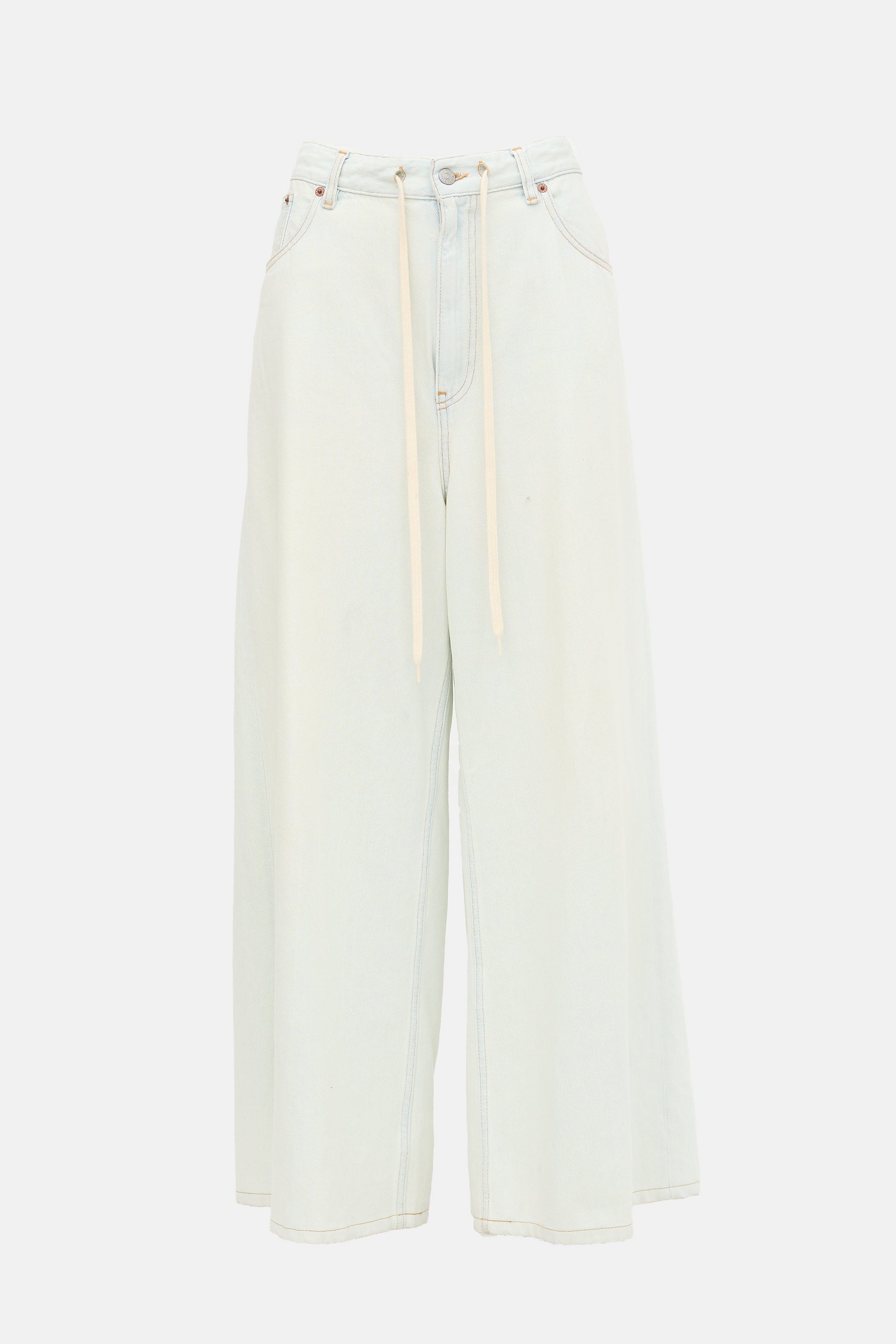 MM6 Maison Margiela Drawstring Wide Leg Jeans
