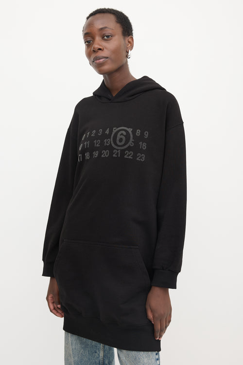MM6 Maison Margiela Logo Hoodie Dress