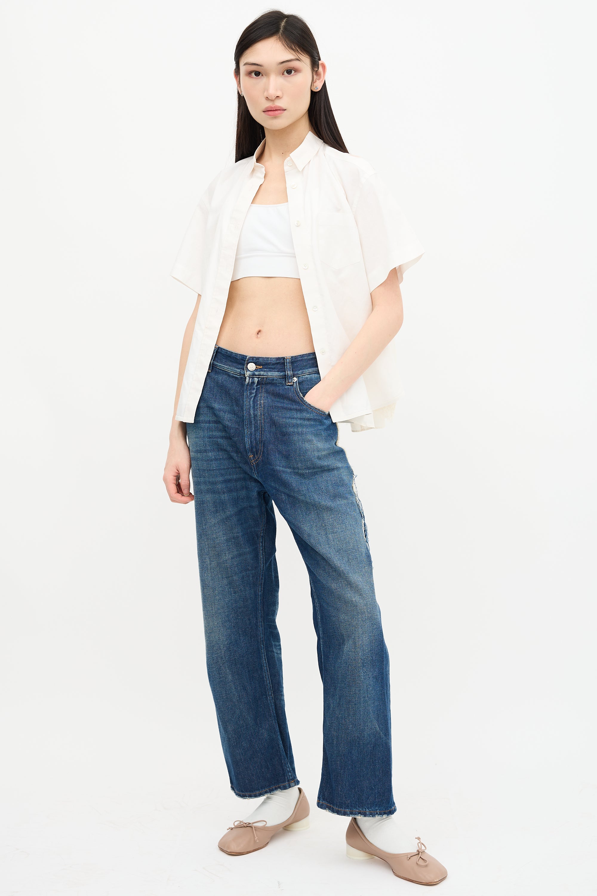 MM6 Maison Margiela Raw Edge Jeans