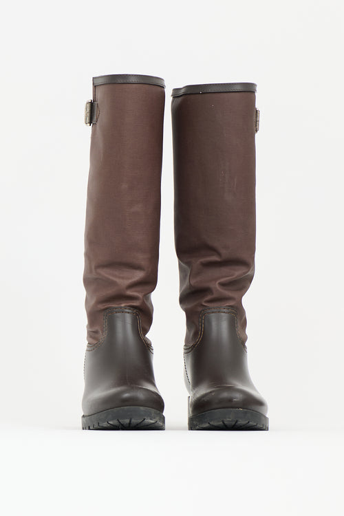 MM6 Maison Margiela Rubber & Canvas Boot