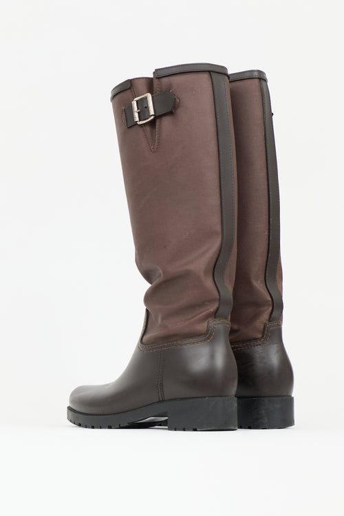 MM6 Maison Margiela Rubber & Canvas Boot