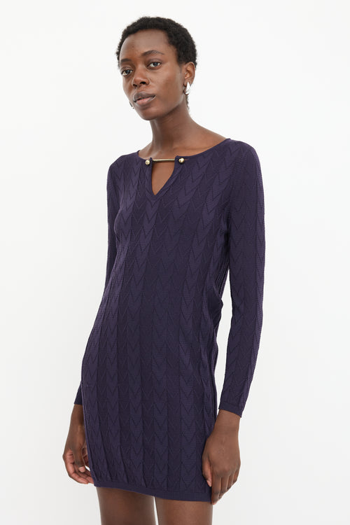 M Missoni Knit Chevron Dress