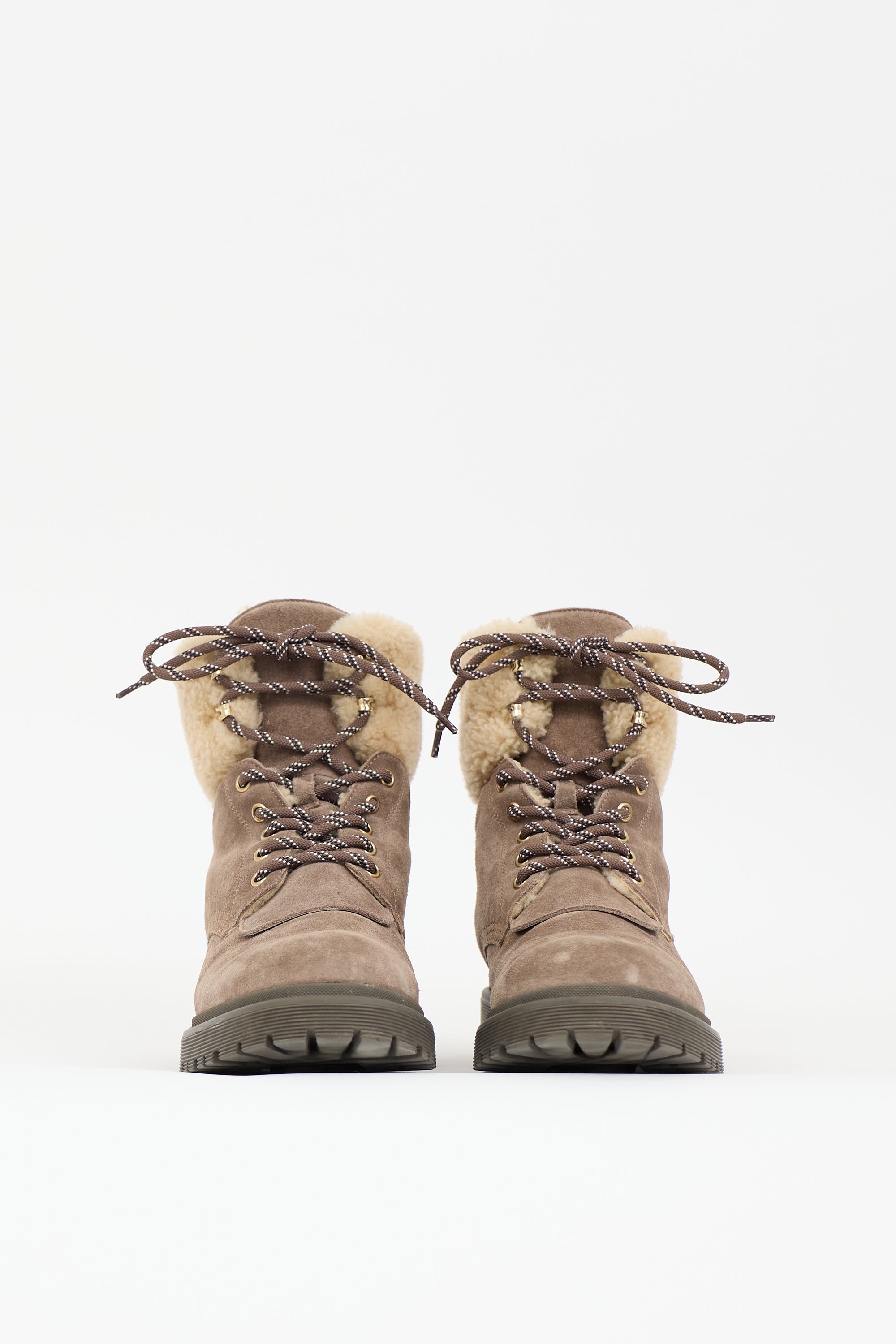 Moncler Suede & Shearling Patty Boot