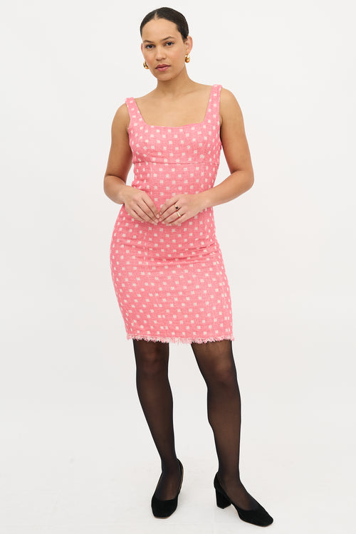 Moschino Tweed Check Dress