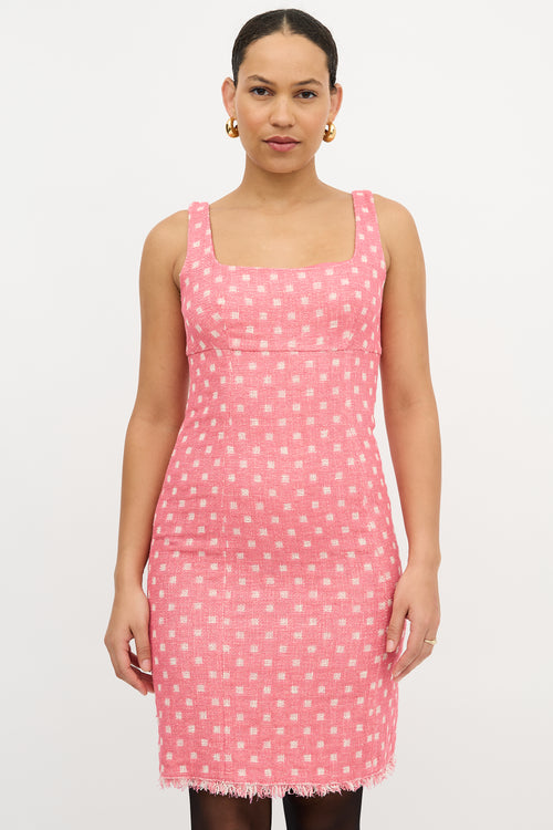 Moschino Tweed Check Dress