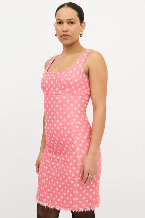 Moschino Tweed Check Dress