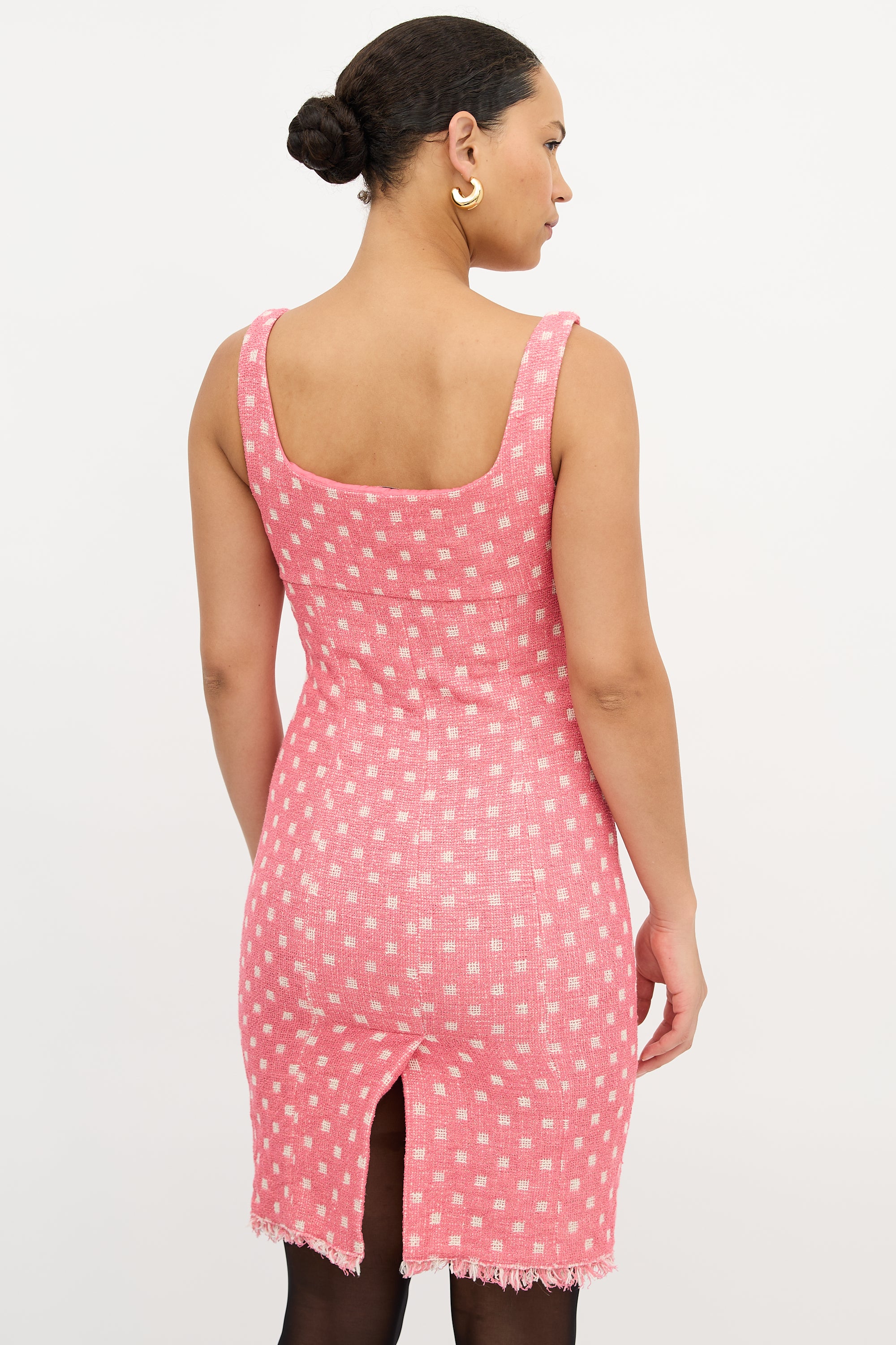 Moschino Tweed Check Dress