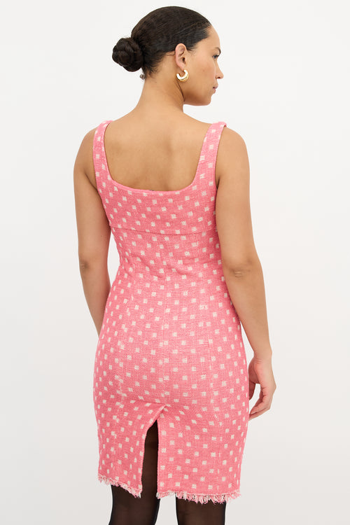 Moschino Tweed Check Dress