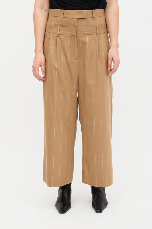 MSGM Double Waist Striped Trouser