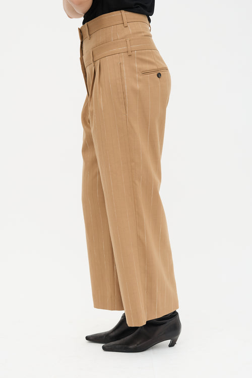MSGM Double Waist Striped Trouser