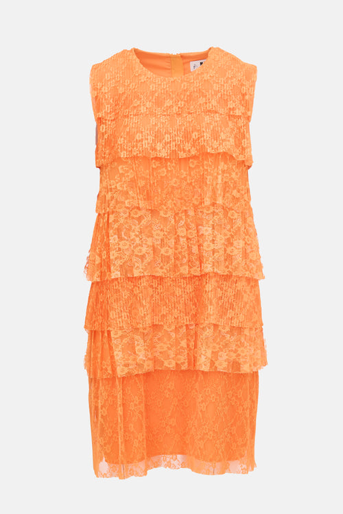 MSGM Lace Tiered Dress