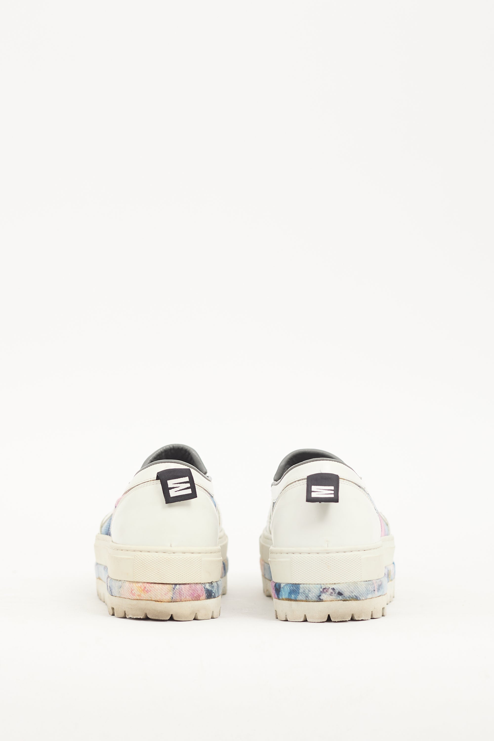 MSGM Multicolor Floral Canvas Sneaker