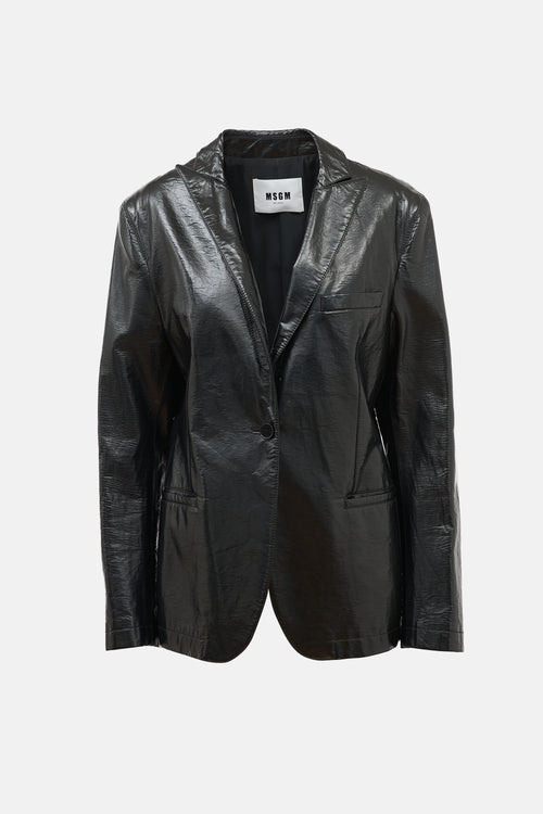 MSGM Coated Blazer
