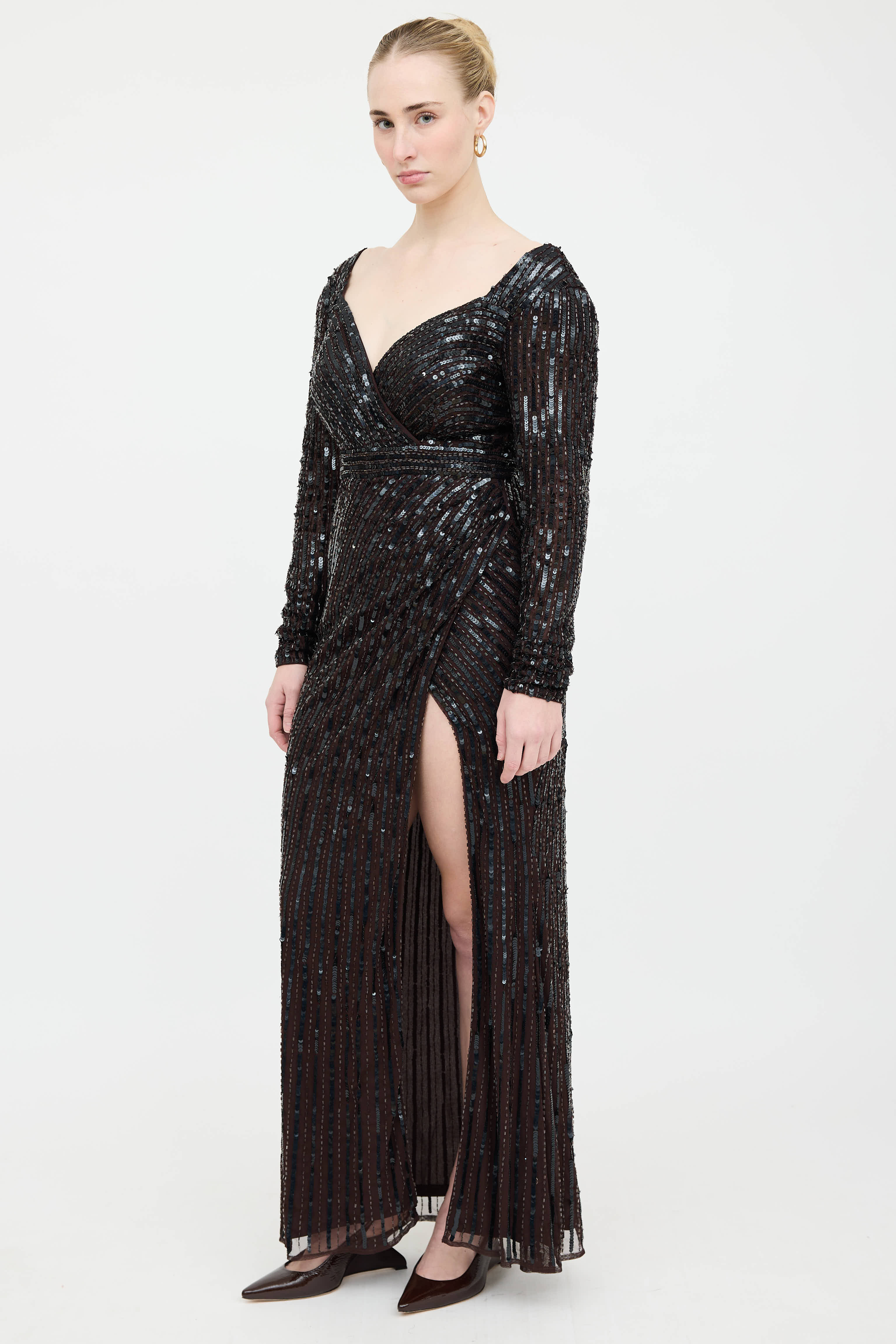 Mac Duggal Sequin Embellished  Dress