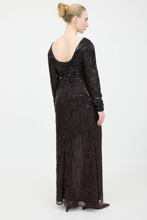 Mac Duggal Sequin Embellished  Dress