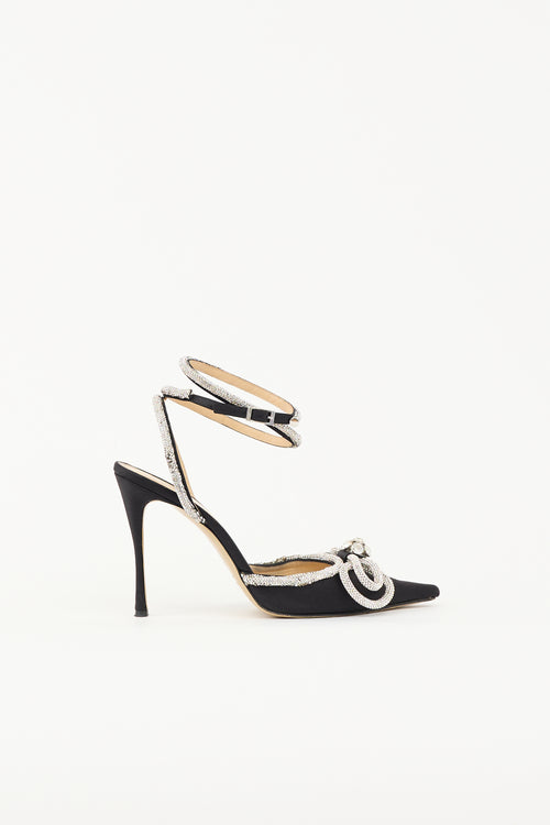 Mach & Mach Satin Double Bow Heel