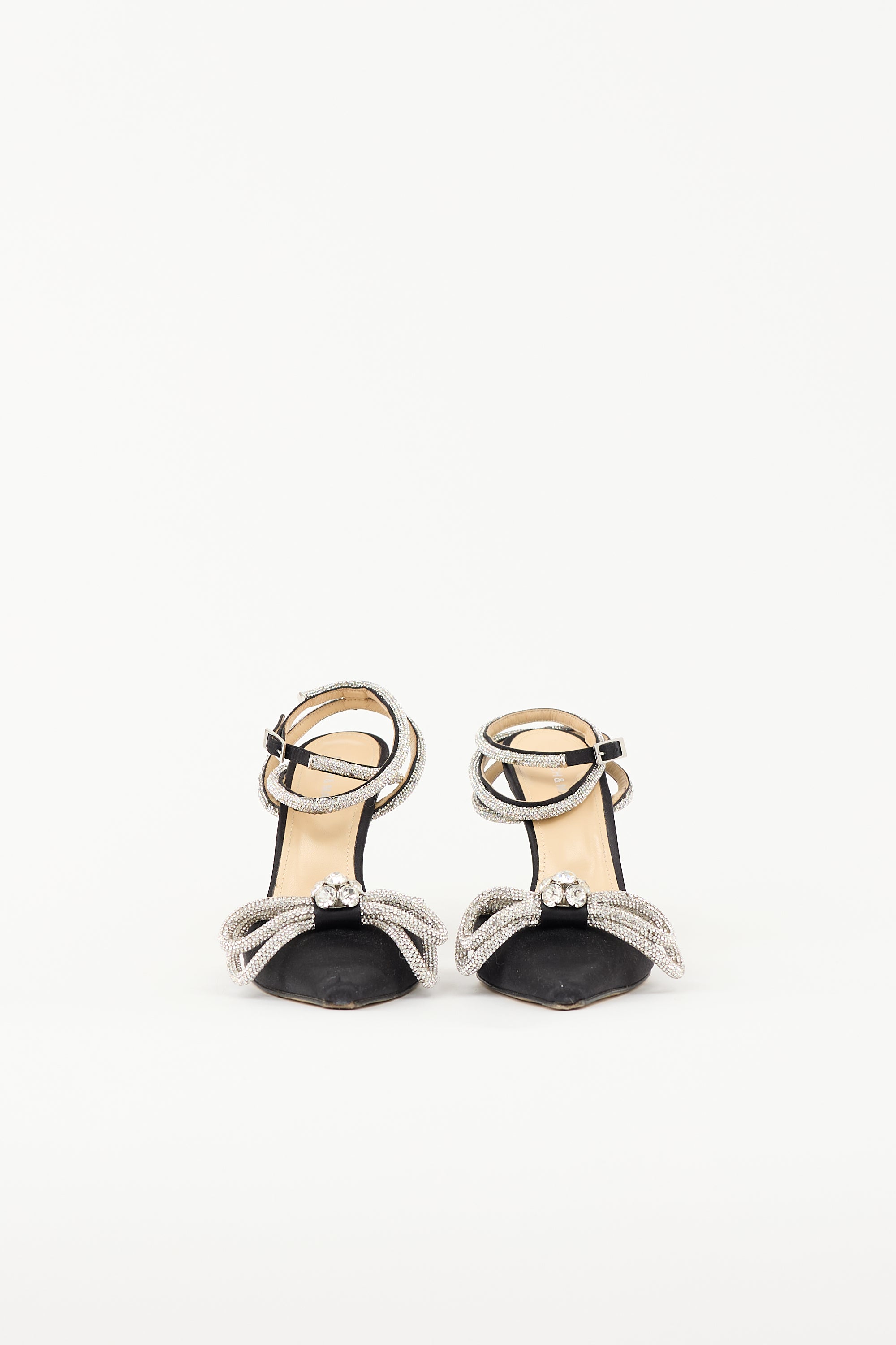 Mach & Mach Satin Double Bow Heel