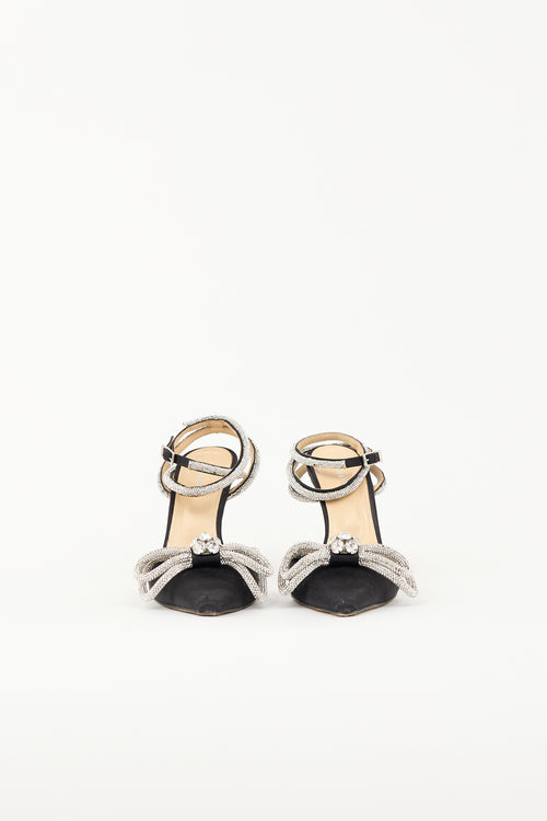 Mach & Mach Satin Double Bow Heel
