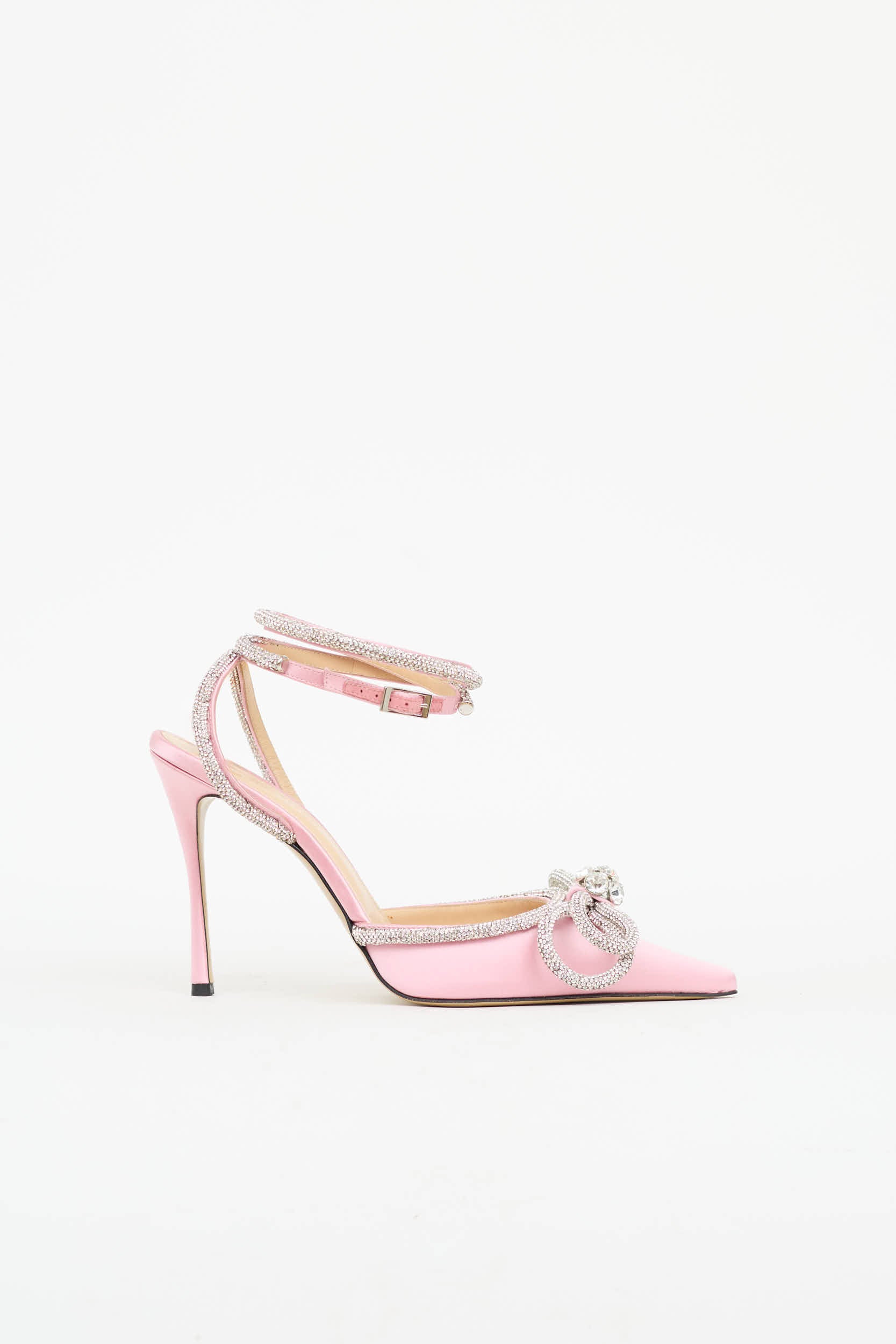Mach & Mach Satin Double Bow Heel