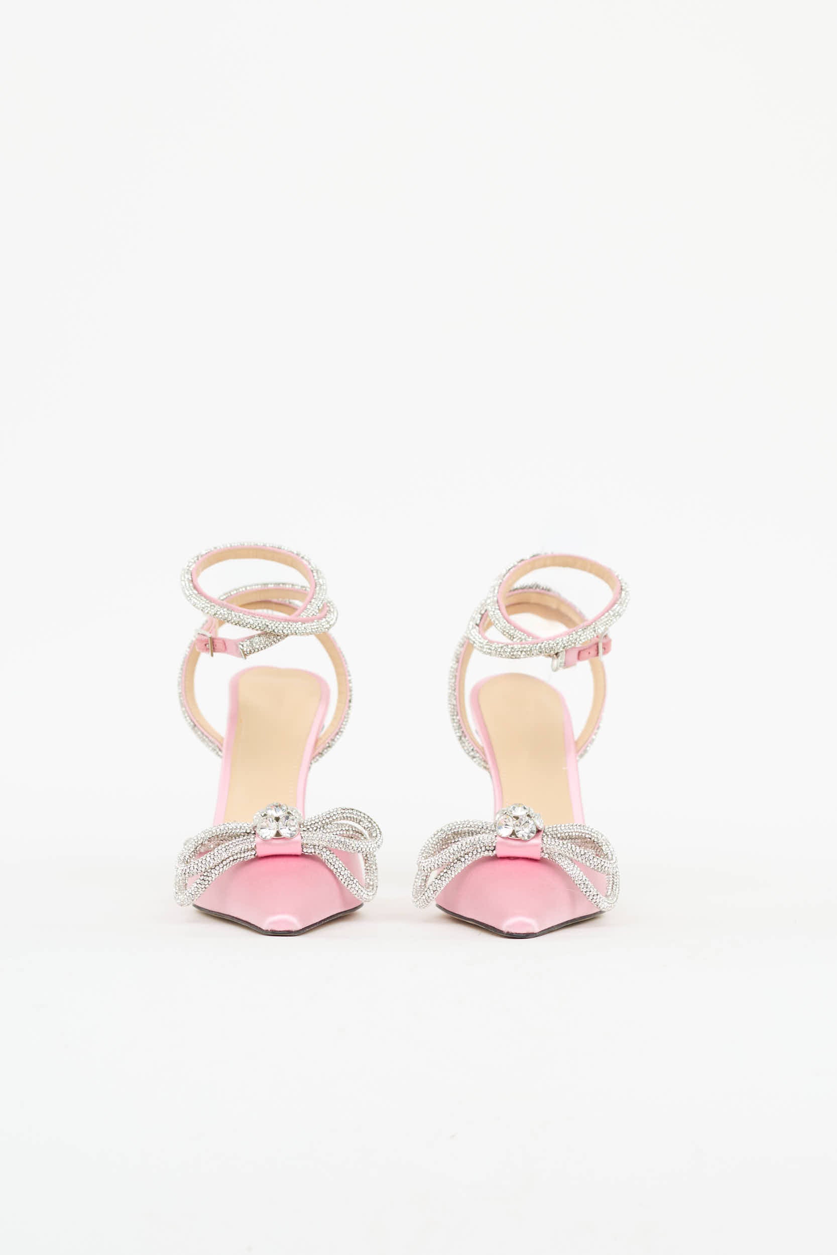 Mach & Mach Satin Double Bow Heel