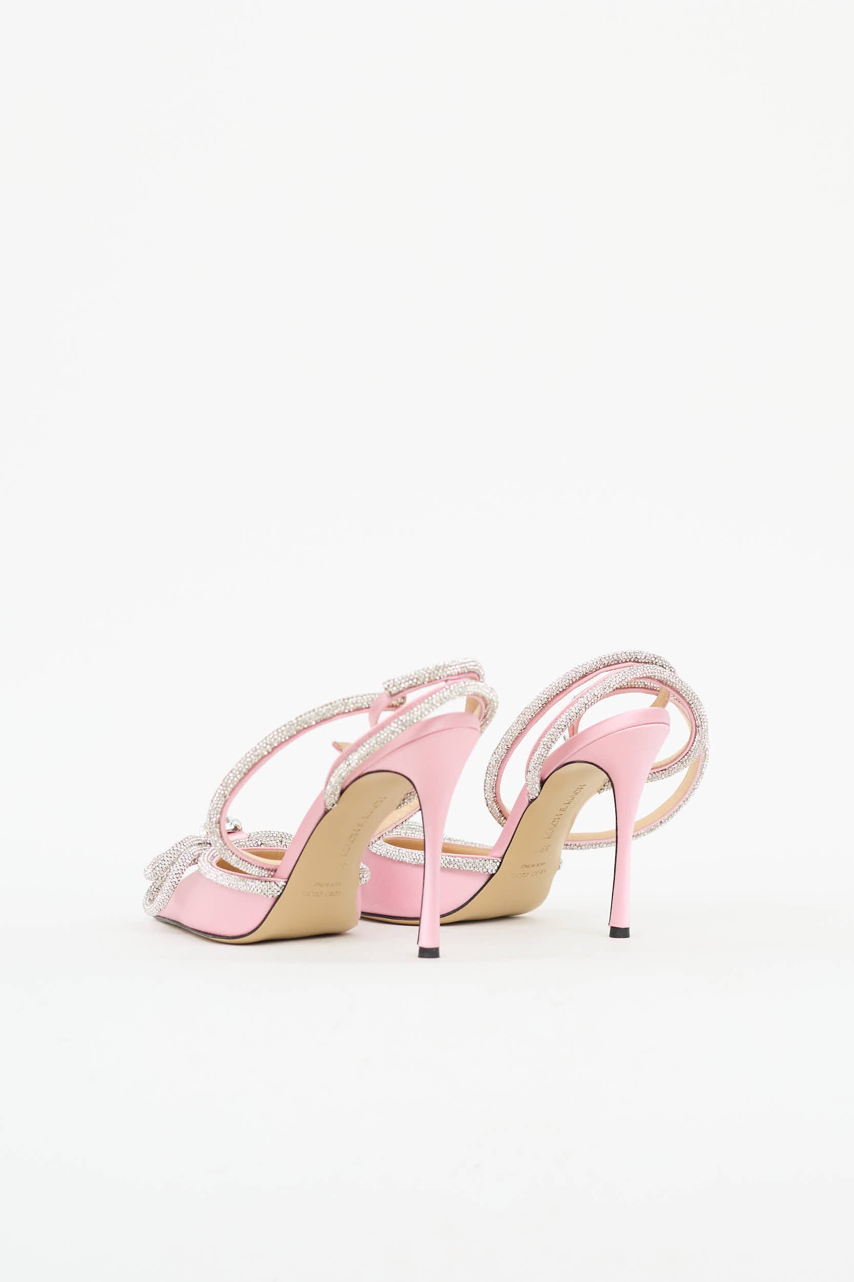 Mach & Mach Satin Double Bow Heel