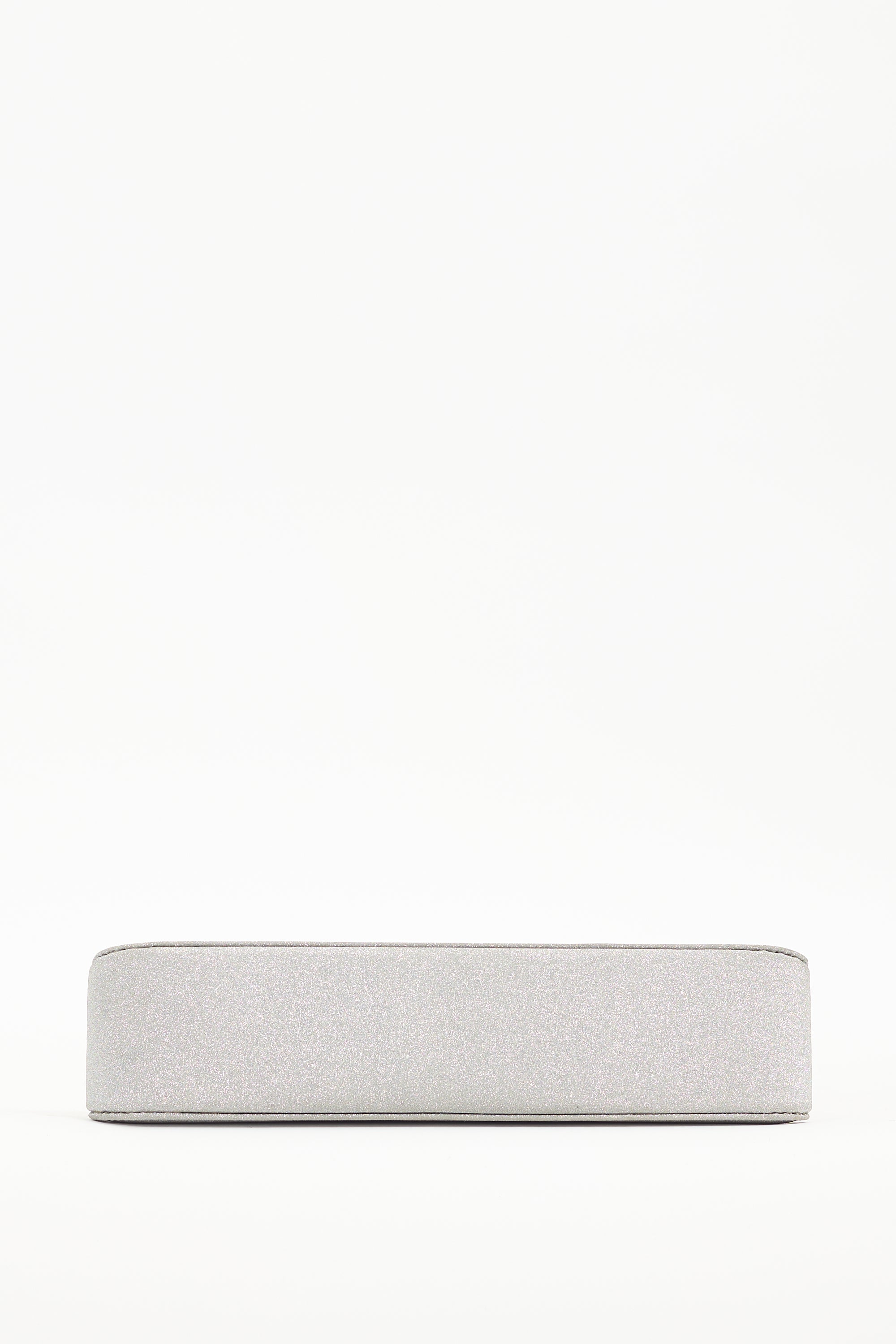 Mach & Mach Silver Sparkle Bow Shoulder Bag