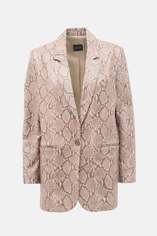 Magda Butrym Embossed Leather Blazer
