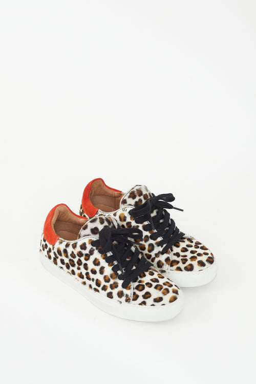 Maguire Brown & Multicolour Hair Printed Sneaker