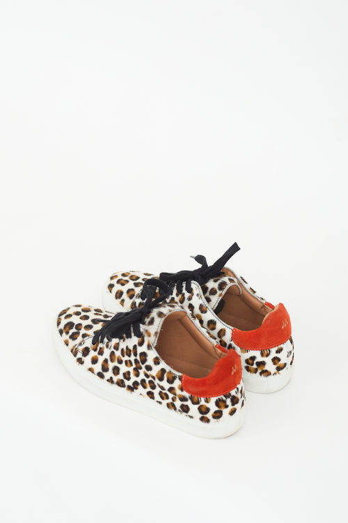Maguire Brown & Multicolour Hair Printed Sneaker
