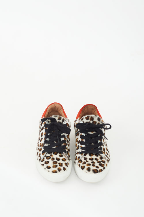 Maguire Brown & Multicolour Hair Printed Sneaker