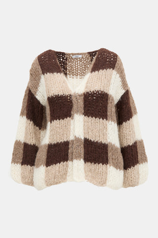 Maiami Wool Patchwork Cardigan