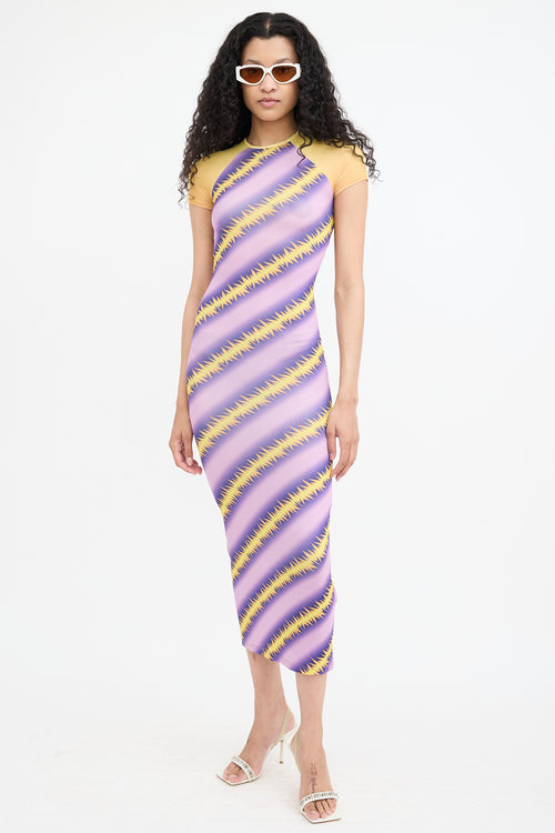 Maisie Wilen Slinky Baseball Printed Dress