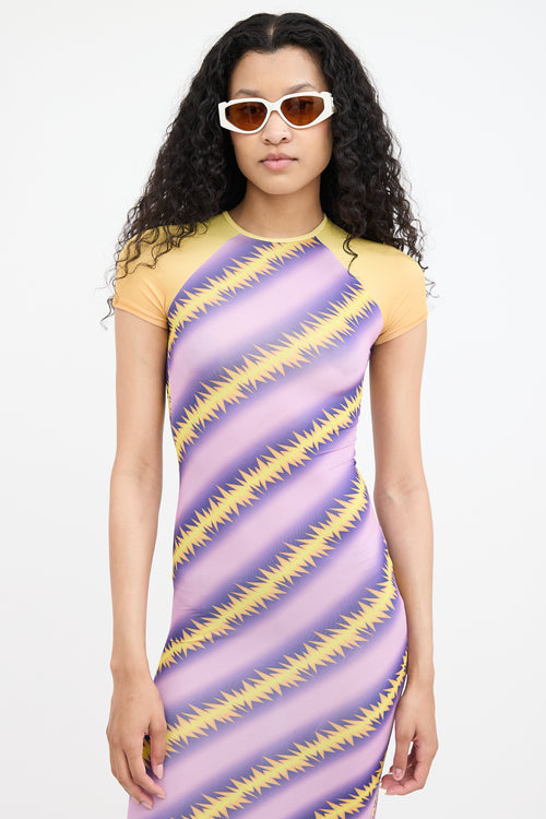 Maisie Wilen Slinky Baseball Printed Dress