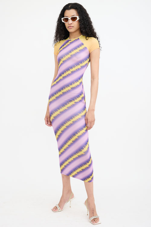 Maisie Wilen Slinky Baseball Printed Dress