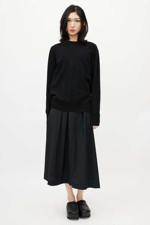 Maison Margiela Black Cashmere Knit Sweater