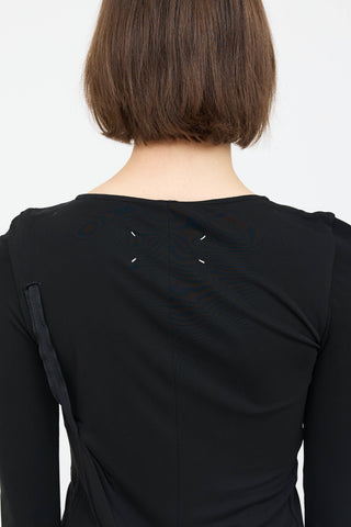 Maison Margiela Gathered Longsleeve Dress