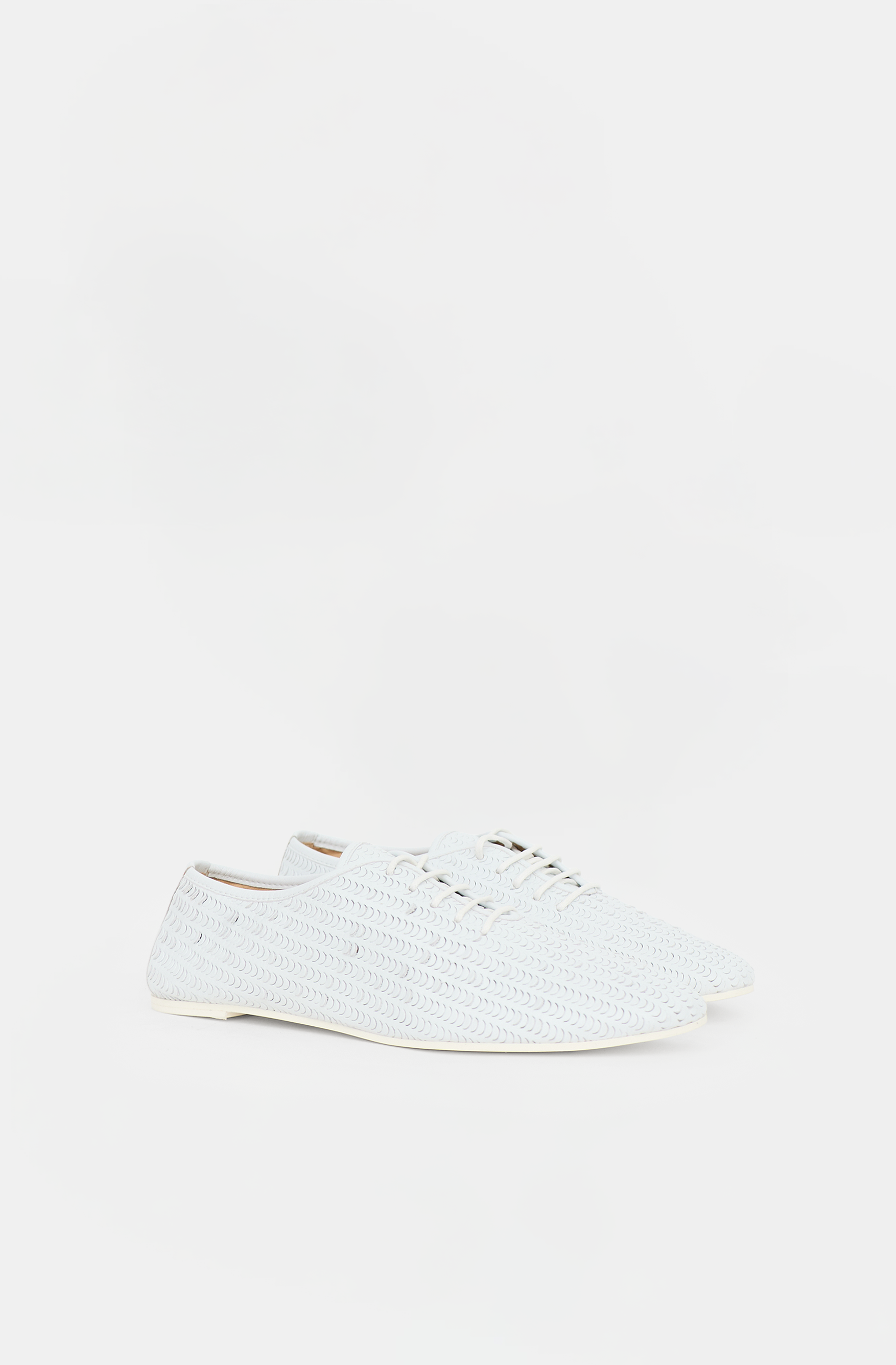 MM6 Maison Margiela Laser Cut Leather Flat