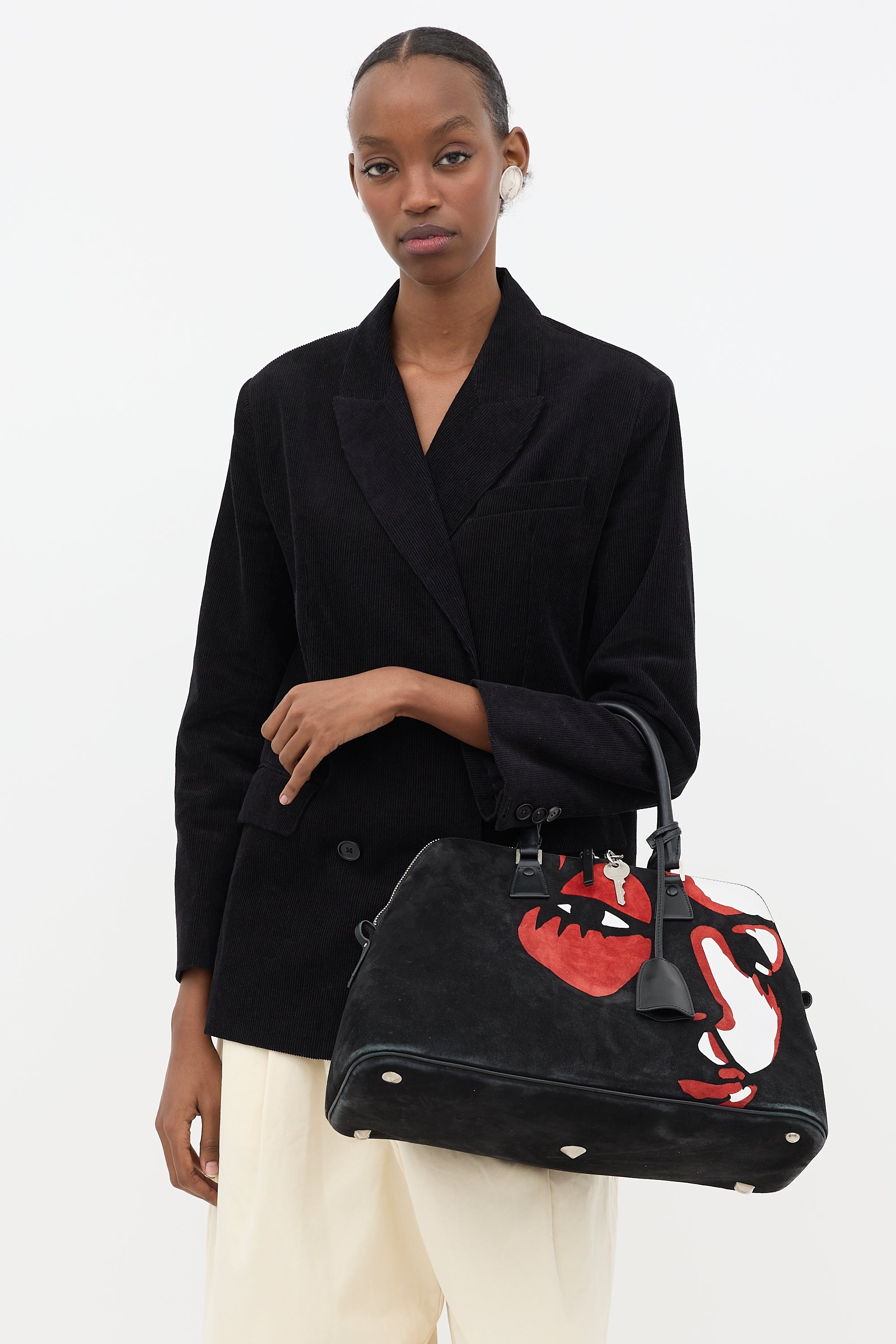 Maison Margiela Suede 5AC Face Bag
