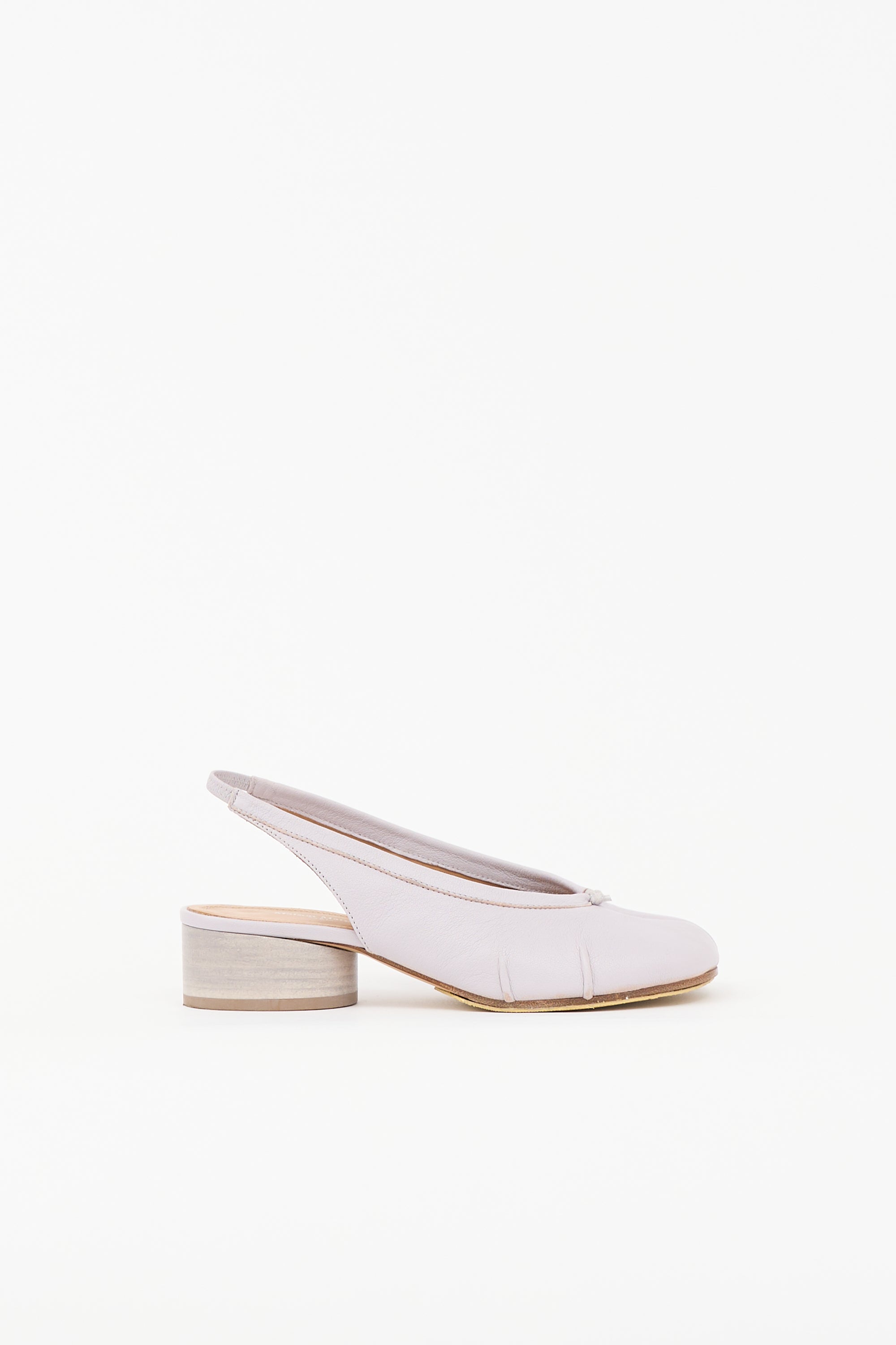 Maison Margiela Leather Tabi Slingback Pump