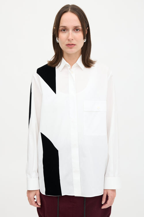 Maison Margiela 2015 Velvet Panel Shirt