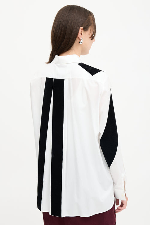 Maison Margiela 2015 Velvet Panel Shirt